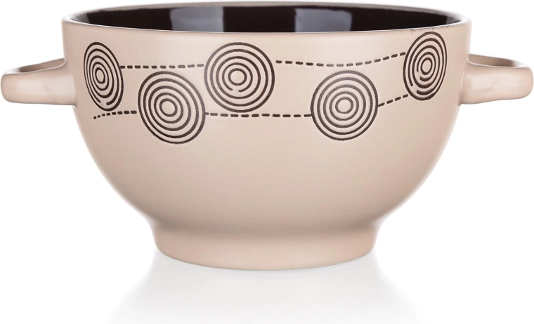 Keramická miska Špirála krémová 13,5 cm