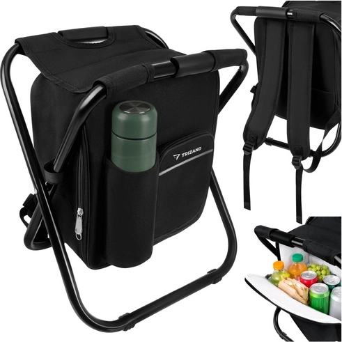 Skladací chladiaci batoh so stoličkou TRIZAND 3v1, nosnosť 150 kg