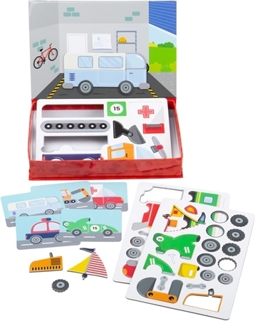 Bigjigs Toys magnetické puzzle mechanik