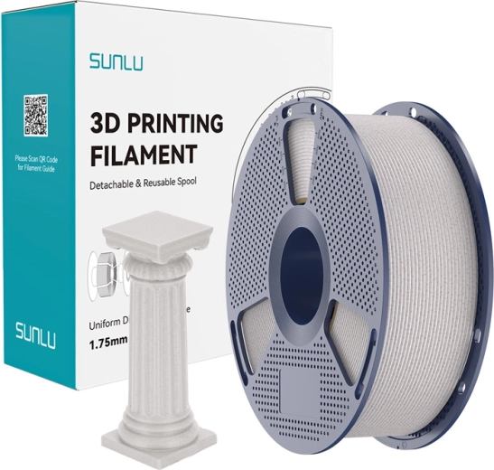 Sunlu PLA mramorový filament vysokorýchlostný – svetlosivý