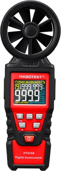 Digitálny anemometer HABOTEST HT625B s USB