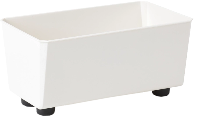 Kvetináč Saga krémový 28 × 17 cm z recyklovaného plastu