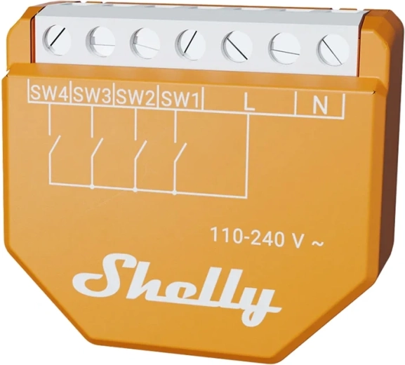 Shelly Wave i4 LR inteligentný vstupný modul Z-Wave
