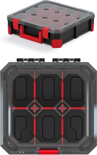 Organizér Titan so 6 priehradkami, priesvitné veko