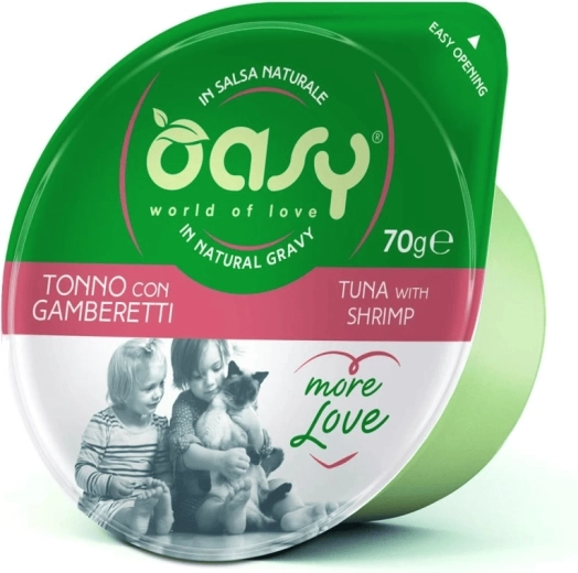 Oasy More Love tuniak s krevetami kelímok 70 g