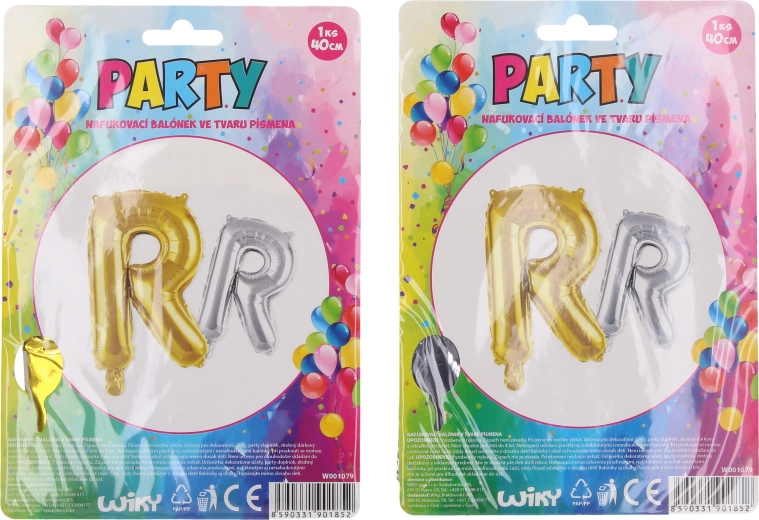 Nafukovací balónik - písmeno R