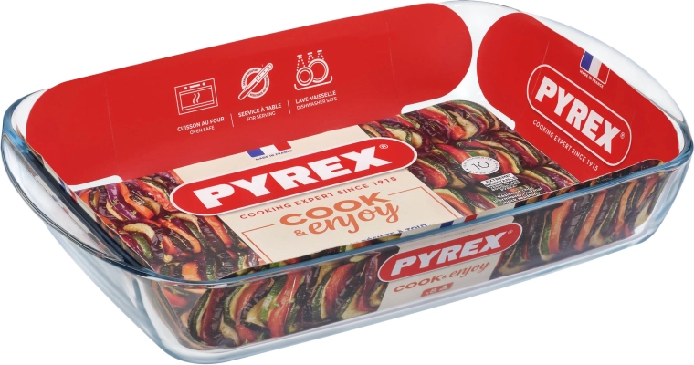 Sklenený pekáč PYREX 4,9 l 40 × 27 × 7 cm
