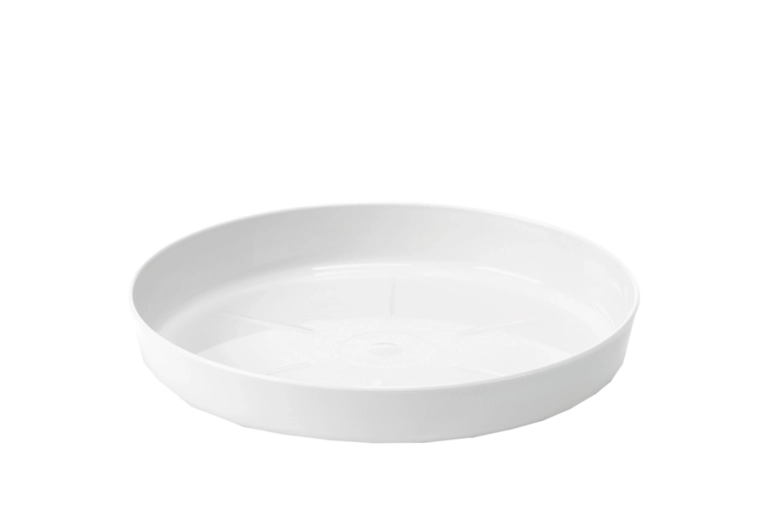 Podmiska Lamela biela pre kvetináče 25 cm