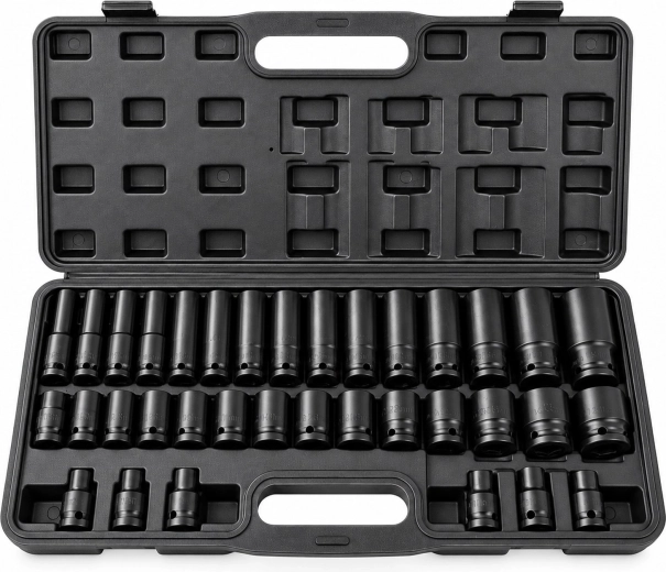 Súprava rázových hlavíc RENEW FORCE 1/2" 8–32 mm, 35 dielov