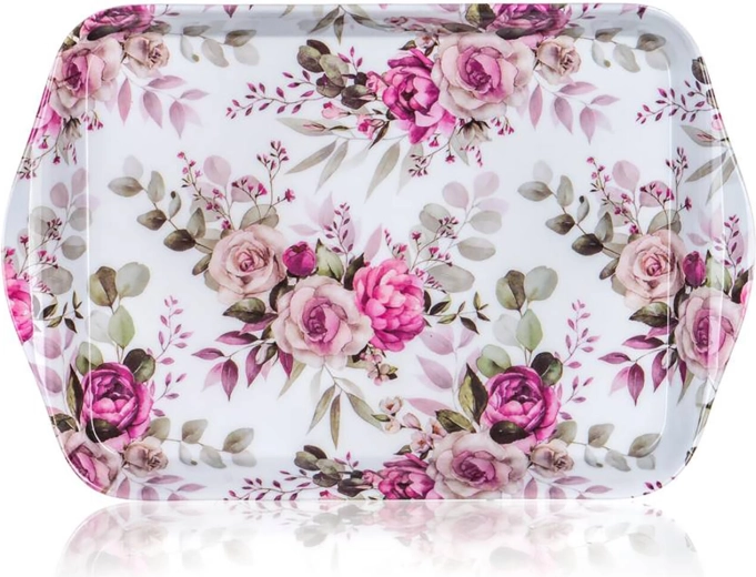 Tácka z melamínu 21 × 14 cm Rose