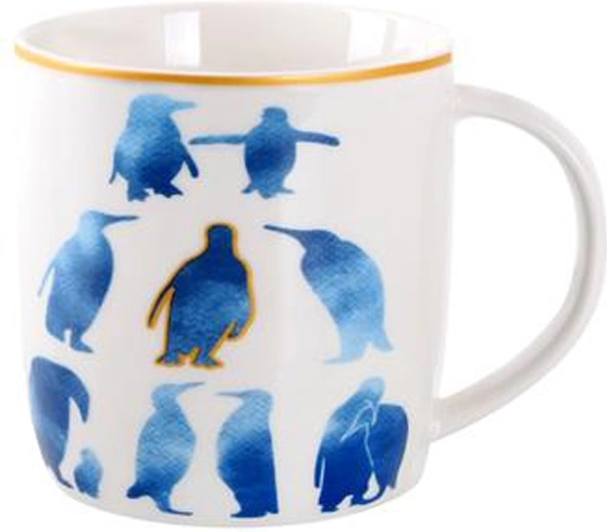 Keramický hrnček s modrou potlačou 350 ml