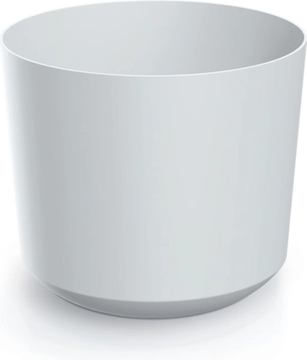 Biely plastový kvetináč Tubo 10,8 cm