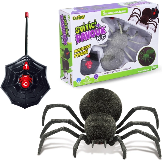 RC pavúk svietiaci v tme 20 cm – český obal