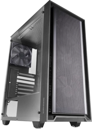 Počítačová skriňa MARS MC-PMAX Black ATX so 4 FDB ventilátormi