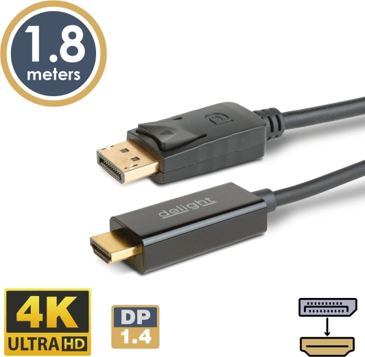 Kábel DisplayPort na HDMI 4K 1,8 m