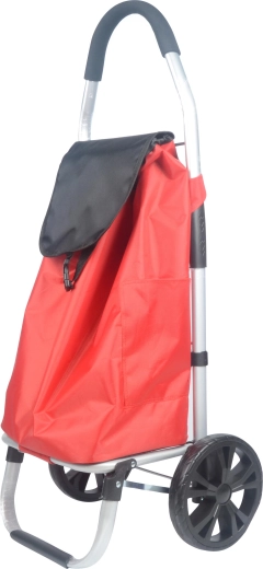 Nákupná taška na kolieskach Sydney 42 l, červená/čierna