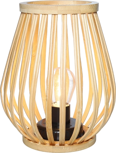 Solight bambusová LED lucerna teplá biela 20 cm - 1 kus