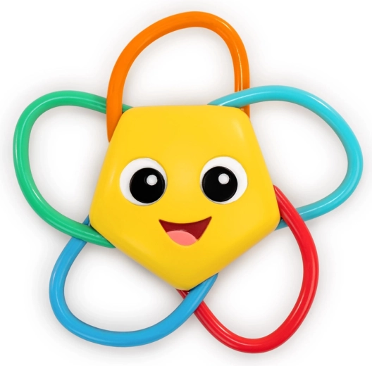 Baby Einstein hryzátko a hrkálka Soothing Star bez BPA, 0 m+