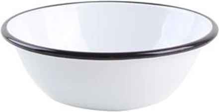 Smalťovaná miska 16 cm biela
