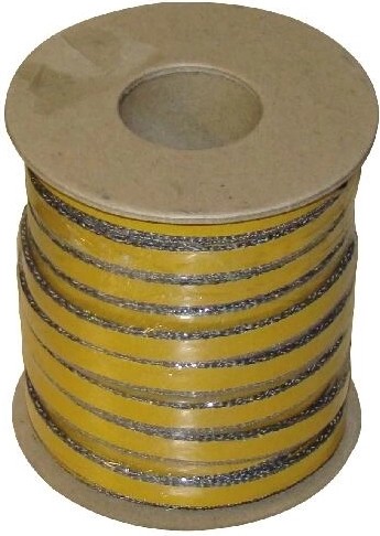 Lepiaca izolačná šnúra 12 × 4 mm, 25 m, odolná do 500 °C