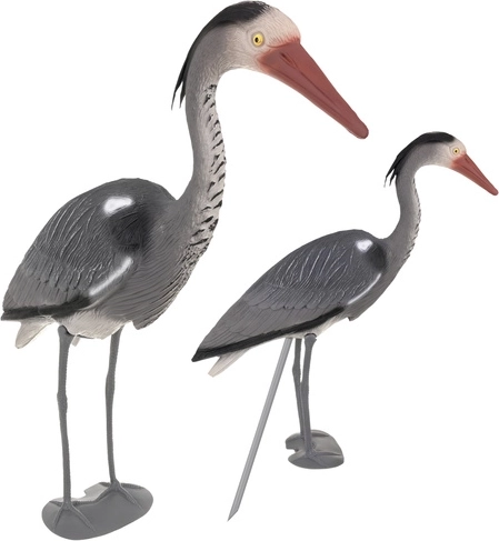 Záhradná dekorácia bocian GARDLOV na zapichovanie, sivá, 66 cm
