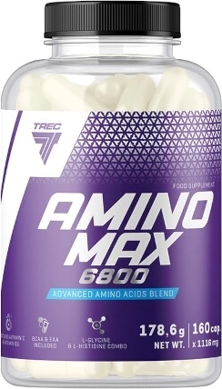 Trec Amino Max 6800 – aminokyseliny v kapsulách (160 kapsúl)
