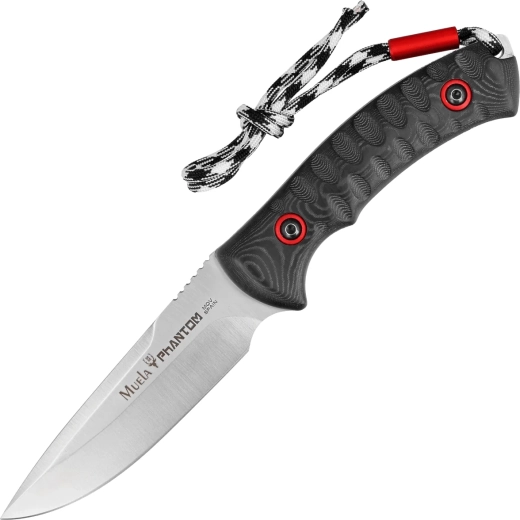 Muela Phantom univerzálny nôž 12 cm s micartou a koženým puzdrom