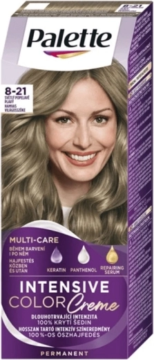 Palette Intensive Color Creme 8-21 svetlá popolavá plavá farba na vlasy 50 ml