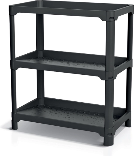 Botník NUBBY RACK, recyklovaná čierna - 1 kus