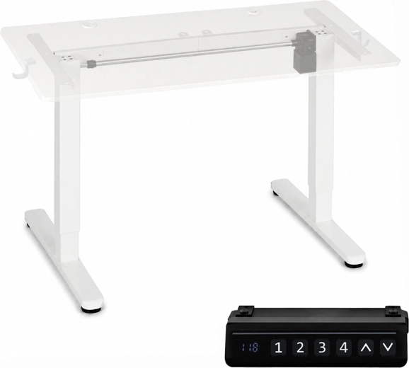 Elektrický výškovo nastaviteľný rám stola ModernHome 72–118 cm biely