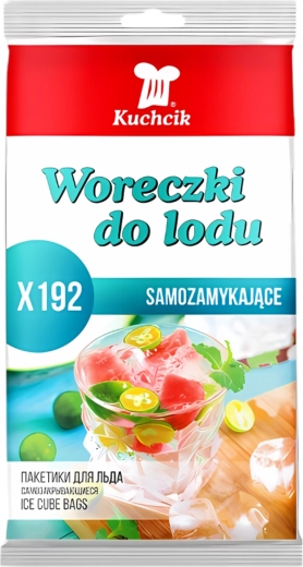 Samozatváracie vrecká na ľad KUCHCIK, 192 guličiek
