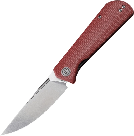 Petrified Fish Viking zatvárací vreckový nôž 9,2 cm satin červená micarta