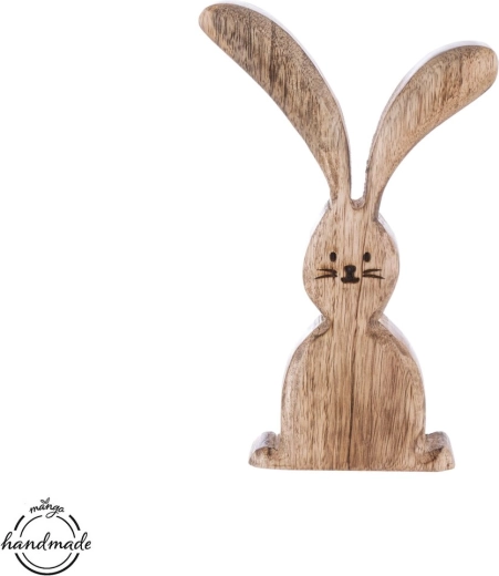 Drevená dekorácia Zajac mango 20,2 cm