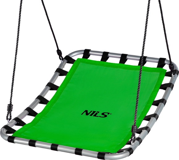 Obdĺžniková hojdačka typu bocianie hniezdo NILS Camp zelená