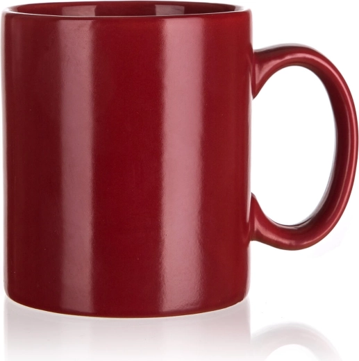 Keramický hrnček 350 ml matný bordový