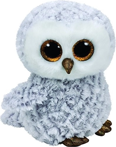 Maskotka TY Beanie Boos Owlette - Biela sova 24 cm