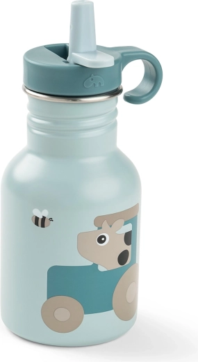 Done by Deer nerezová fľaša pre deti Tiny farm modrá 350 ml