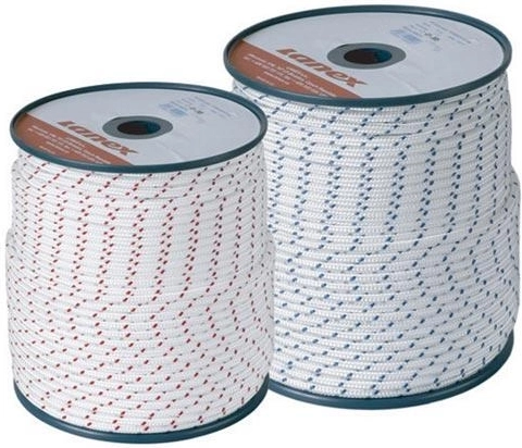 Štartovacia polyamidová šnúra 3 mm bielo‑modrá, 100 m