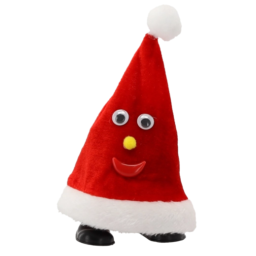 Interaktívna vianočná čiapka Santa 20,5 cm s hudbou a pohybom