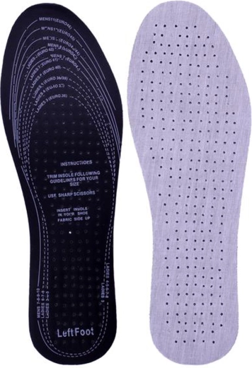 Vložky do topánok z bavlnenej tkaniny a latexu – 1 pár