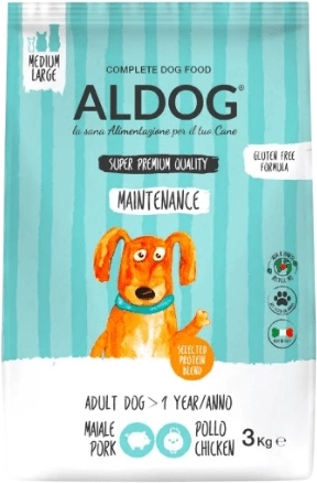 Aldog Maintenance granule pre aktívnych dospelých psov stredných a veľkých plemien 3 kg