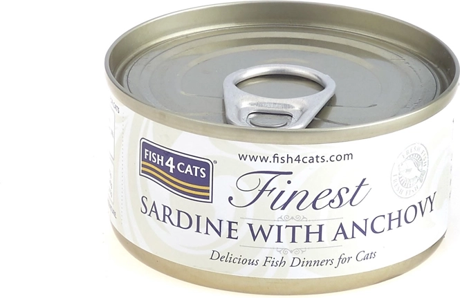 Fish4Cats konzerva pre mačky sardinka s ančovičkami 70 g