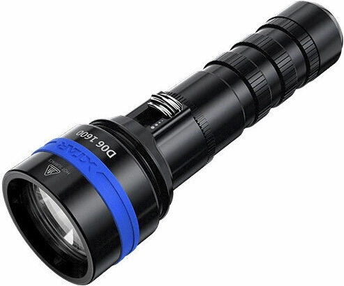 Potápačské LED svietidlo XTAR D06 1600 lm, vodotesné do 100 m