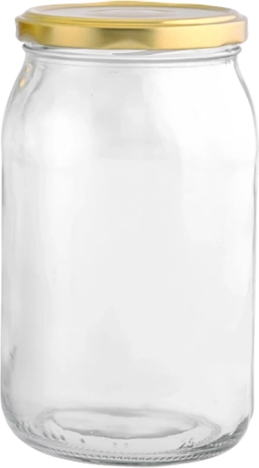 Sada 6 zaváracích pohárov Twist 900 ml so zlatými viečkami fi 82
