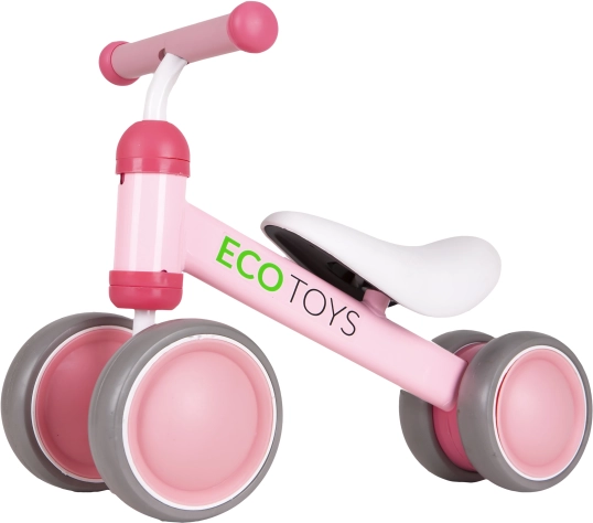 Ružové odrážadlo pre deti ECO TOYS