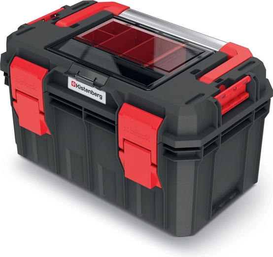 Kufor na náradie s organizérom Kistenberg S Block ALU 450 × 280 × 264 mm, IP55