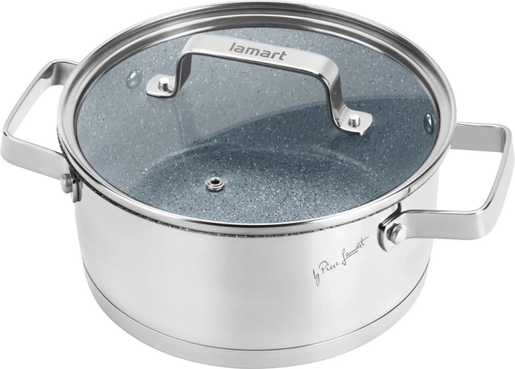 Hrniec Lamart Stoness s pokrievkou 18 cm, 1,9 l