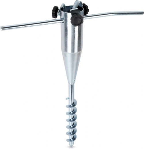 Kovový zemný skrutka pre záhradný slnečník 56 cm