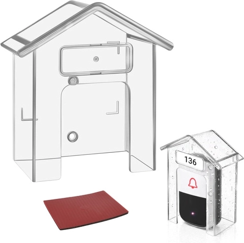 Ochranná strieška na zvonček RUHHY – transparentná, vodoodolná