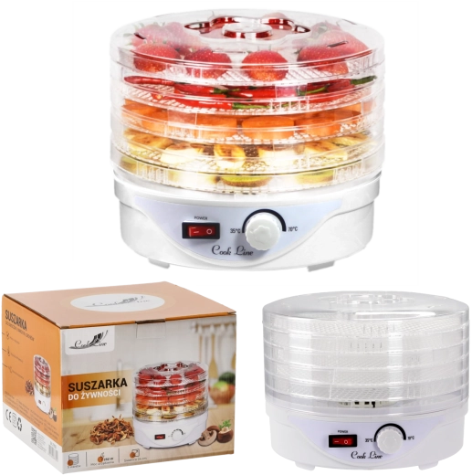 Sušička potravín 5-poschodová 250 W, priemer 24 cm - 1 kus